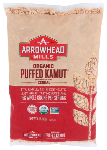 Arrowhead Mills Organic Puffed Kamut Cereal -- 6 oz