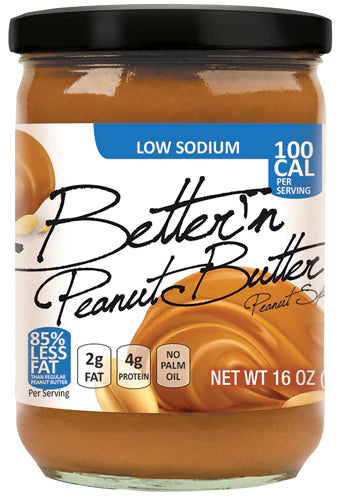 Better N Peanut Butter Peanut Butter Based Spread Gluten Free Low Sodium Creamy -- 16 oz
