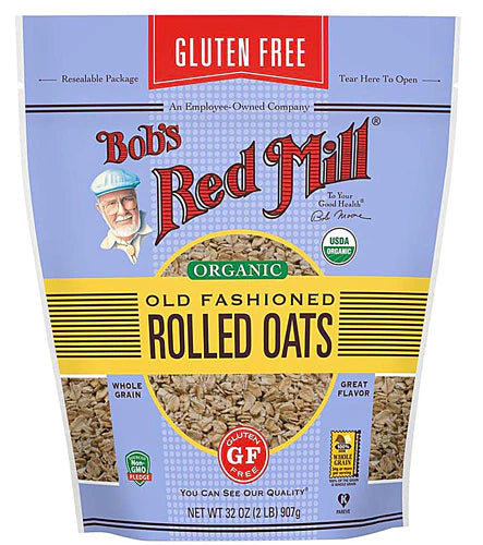 Bob's Red Mill Organic Rolled Oats Gluten Free Old fashioned -- 32 oz