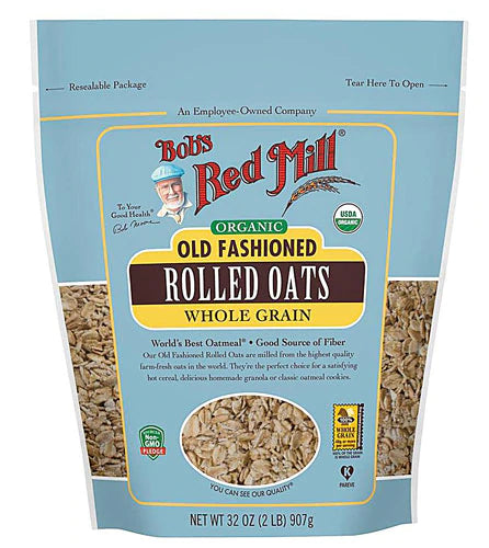 Bob's Red Mill Organic Rolled Oats Old fashioned -- 32 oz