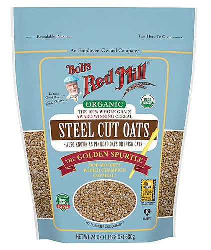 Bob's Red Mill Organic Steel Cut Oats -- 24 oz