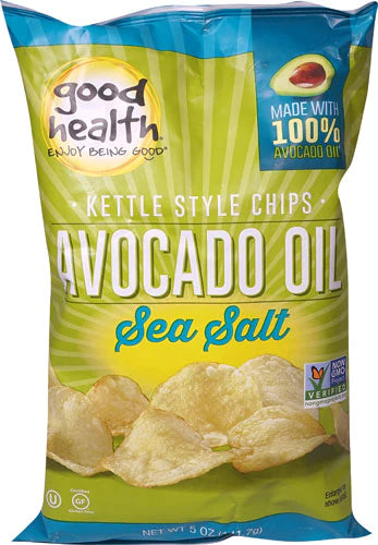 Good Health Inc. Kettle Style Avocado Oil Potato Chips Sea Salt -- 5 oz
