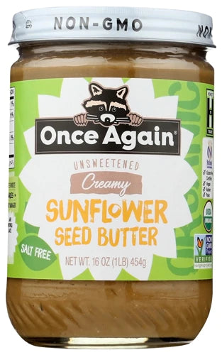 Once Again Sunflower Seed Butter Creamy Unsweetened -- 16 oz